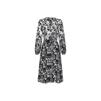 RARE Long Sleeved Dress Women's Multicolor