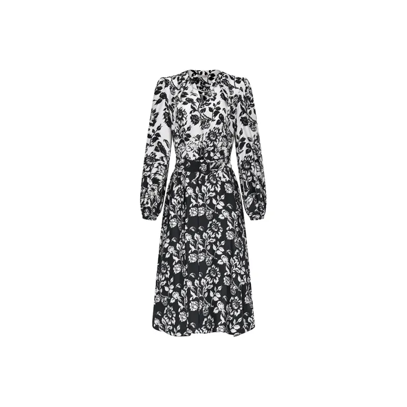 RARE Long Sleeved Dress Women's Multicolor-0