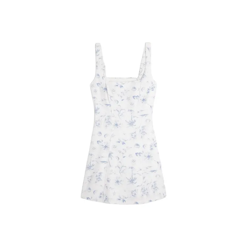 Hollister Slip Dresses Women's White Print-0