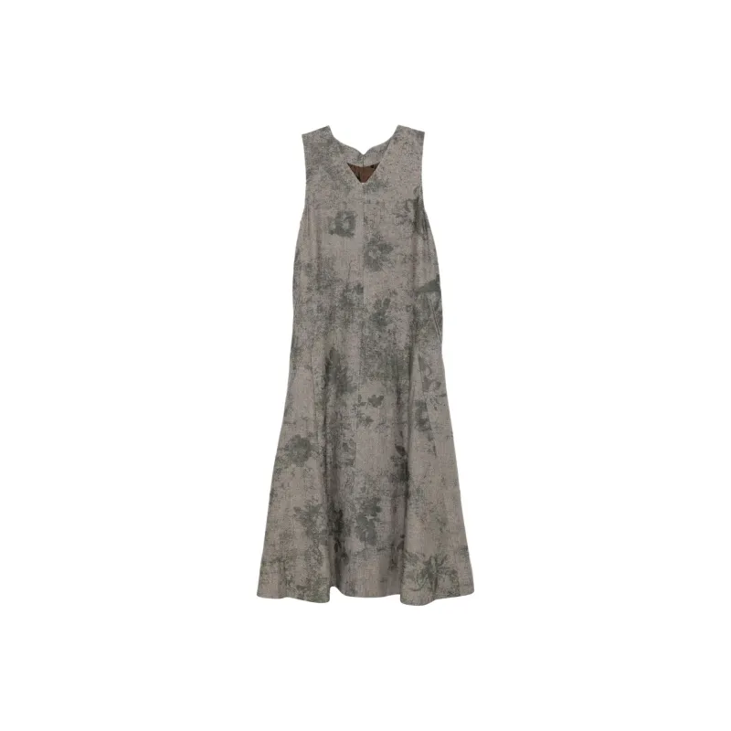 ZIGGYCHEN Abstract print Midi Dress-0