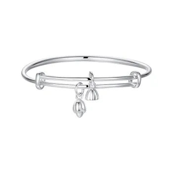 QIDUYINSHI 999 Fine Silver Sterling Silver Bracelets Women's