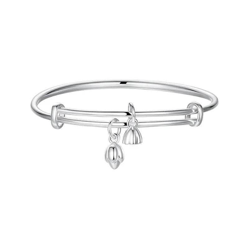 QIDUYINSHI 999 Fine Silver Sterling Silver Bracelets Women's-0