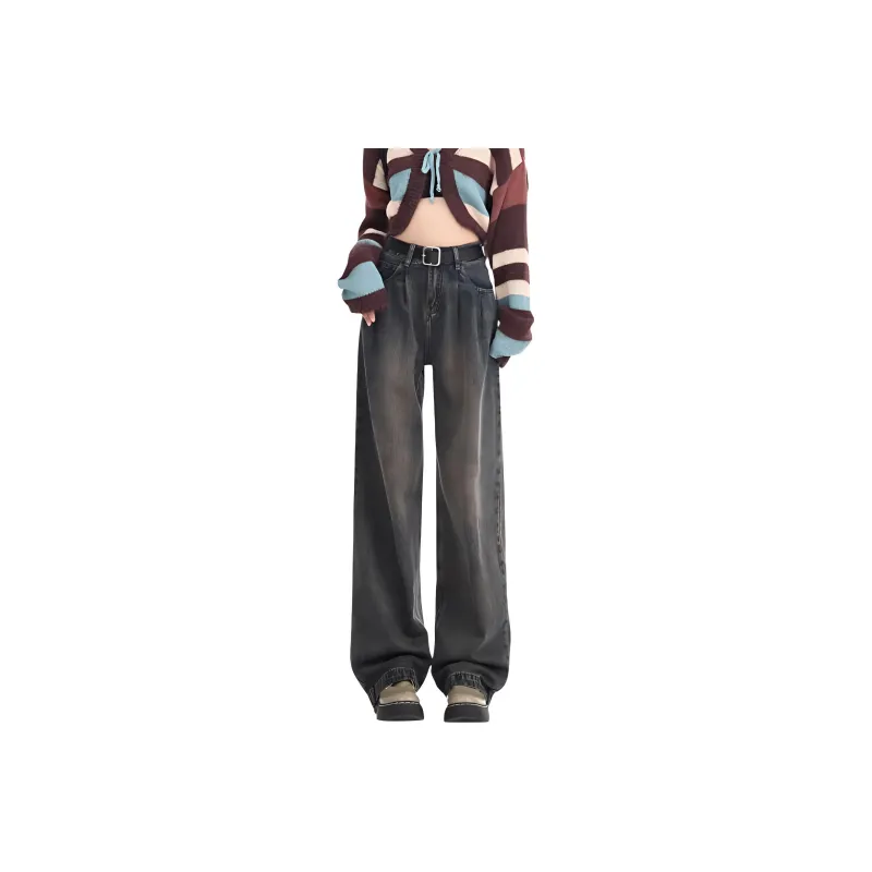 YINLEI Jeans Women's Concrete Gray-0