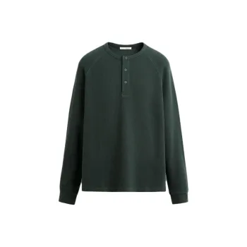 ZARA T Shirts Men Dark Green