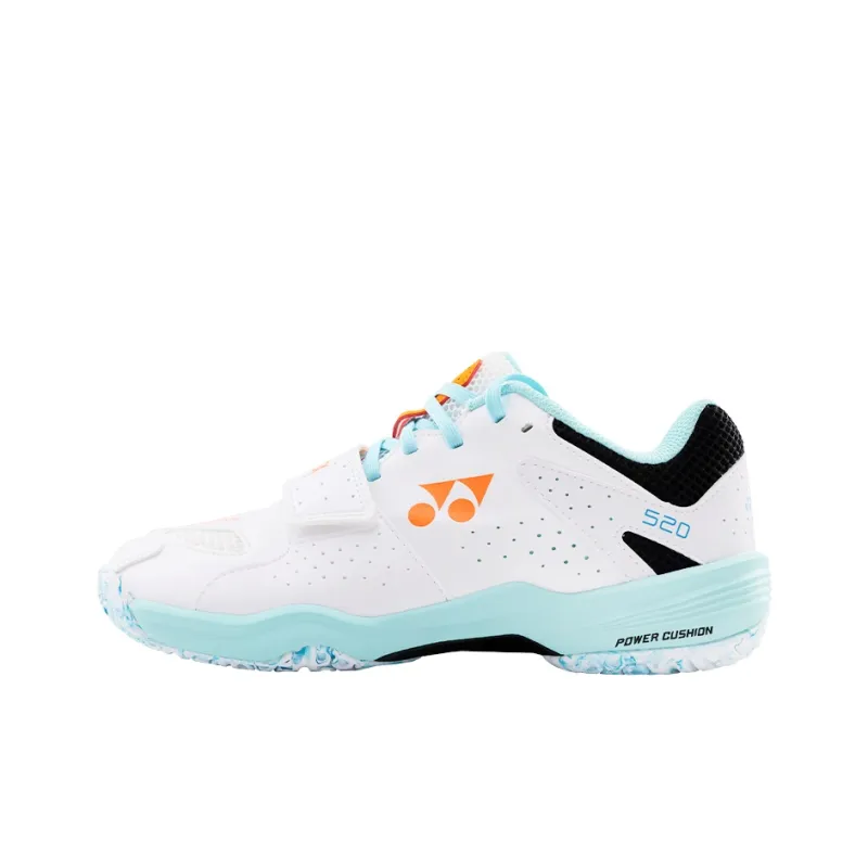 YONEX Cushioning, Slip Resistant, And Abrasion Resistant Low Top Badminton Shoes Unisex White Orange-2