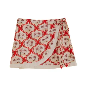FARM RIO SS24 Casual Short Skirts Women's Red