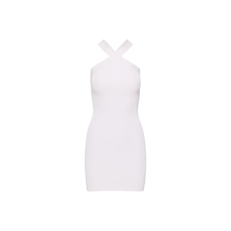 ARITZIA Babaton Sculpt Knit Criss Cross Dress Sleeveless Dress Women's Frosted Lilac-0