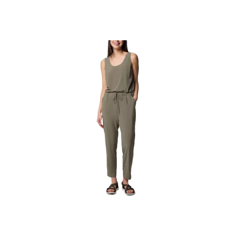 Columbia Anytime Jumpsuit Women's Stone Green-0
