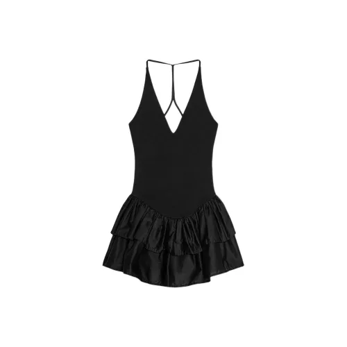 ZARA Slip Dresses Women's Black