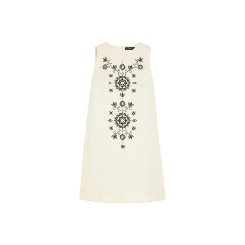 WEEKEND MaxMara SS25 Sleeveless Dress Women's White-0