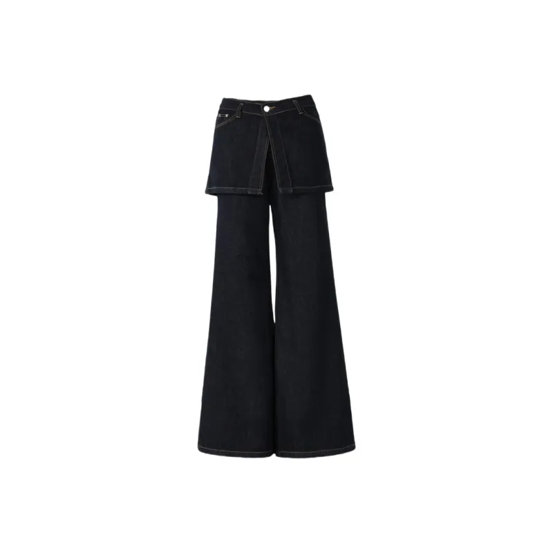 Jenna Chun Jeans Women's Black Gray-2