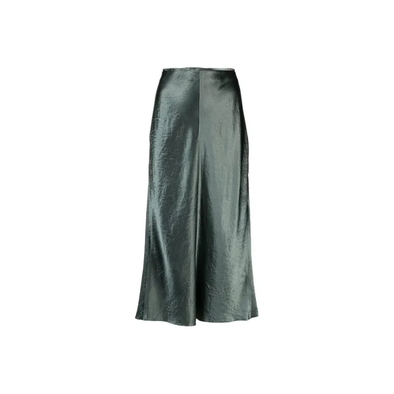 VINCE Casual Long Skirts Women's Green-0