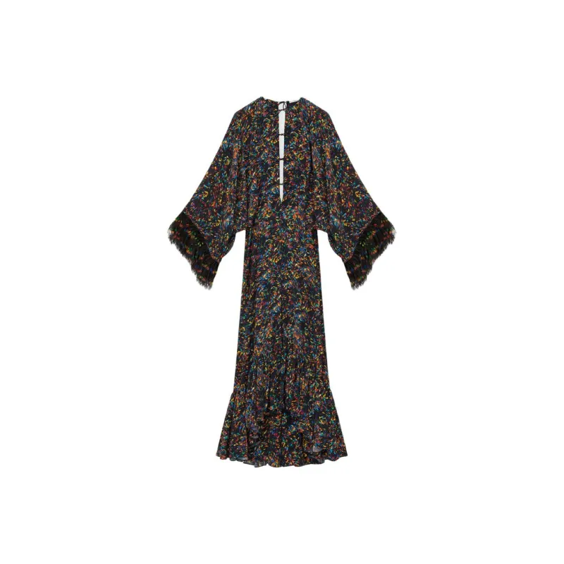 LOEWE SS25 Long Sleeved Dress Women's Multicolor-0