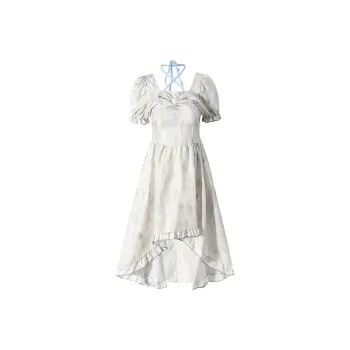 Incolore Short Sleeved Dresses Women's White