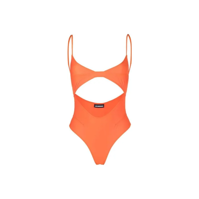 Jacquemus Le Maillot Aranja One Piece Swimsuit 'Orange'-0