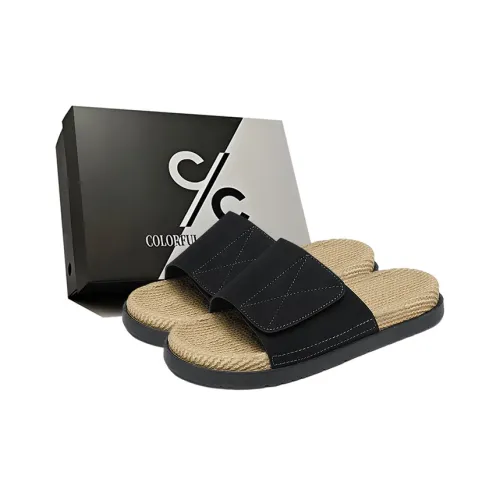 Colorful Creations EVA Cut Out Quiet Slip Resistant Abrasion Resistant Massage Slide Slippers Men's