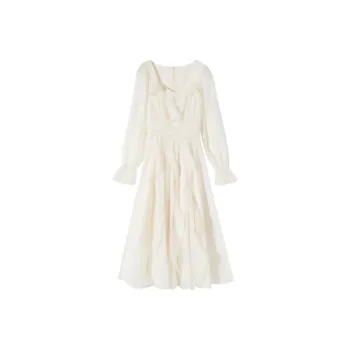 Icicofficial Long Sleeved Dress Women's Ecru