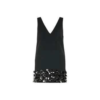 Self portrait Crepe 3D Sequined Mini Dress