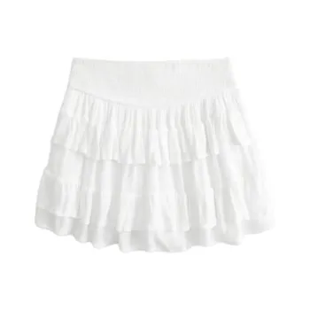 Hollister Casual Short Skirts Women's White