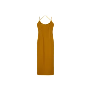 GUCCI Slip Dress Women's Yellow