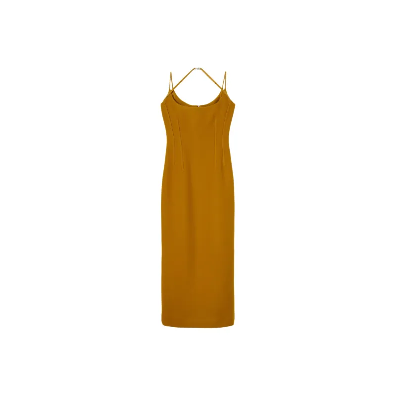 GUCCI Slip Dress Women's Yellow-0