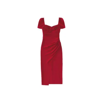 Self portrait Short Sleeved Dress Women's France Red
