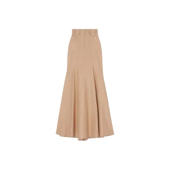 Burberry High Waist Flared Skirt
