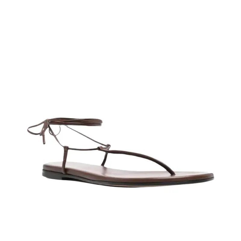 GIANVITO ROSSI Gwyneth One Strap Sandals Women's Brown-2