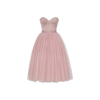 HOUSE OF CB Darling Sleeveless Dress Women's Rose/Rose