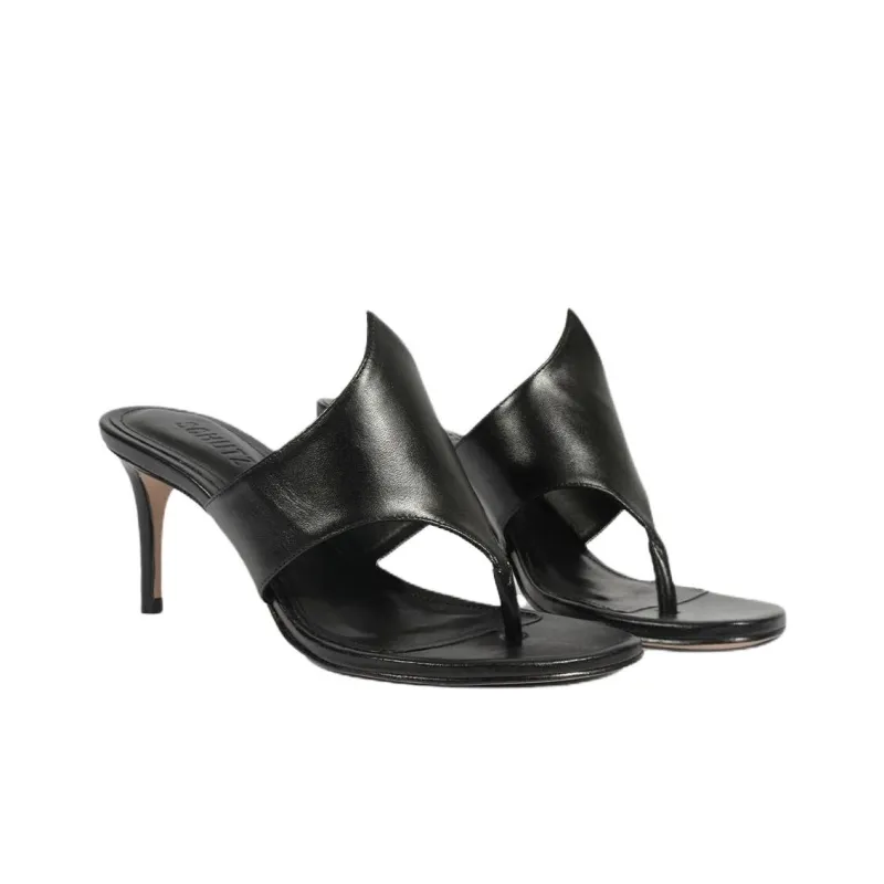 Schutz Slip Resistant Flip Flops Women's Black-2