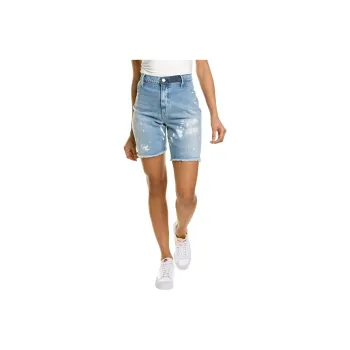 Rta Hesper Paint splatter Denim Shorts