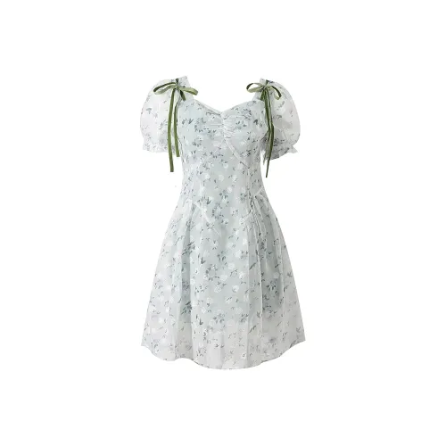 Incolore Short Sleeved Dresses Women's Floral