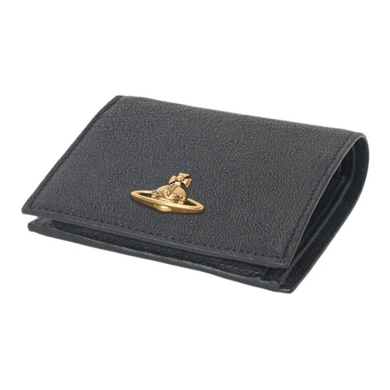 Vivienne Westwood Leather Wallet Women's Black-1