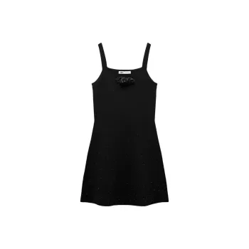 ZARA Slip Dresses Women's Black