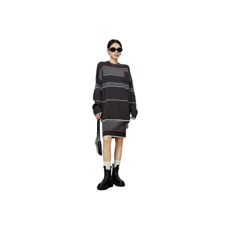 Weekly Two Piece Skirt Sets Women's Gray-0