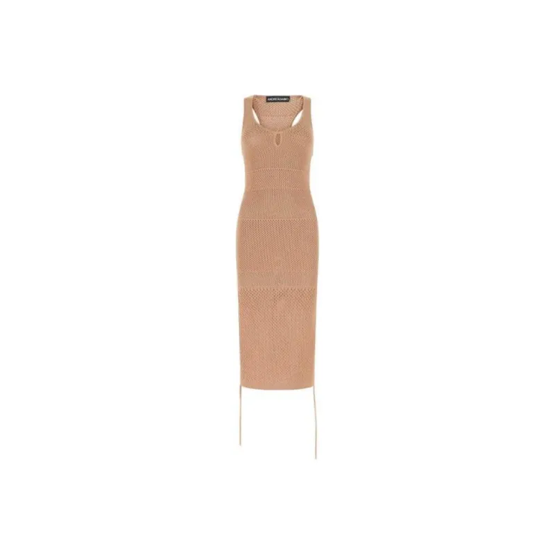 ANDREĀDAMO Raceback Knit Midi Dress-0
