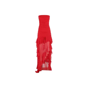 Blumarine Ruffled Midi Dress