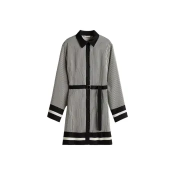 H&M Long Sleeved Dresses Women's Black/White