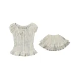 White Set (White Top+White Skirt)
