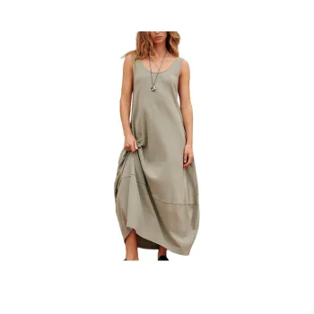 FREE PEOPLE Perth Barrel Tee Midi Sleeveless Dress Women's Aven/Eiwen