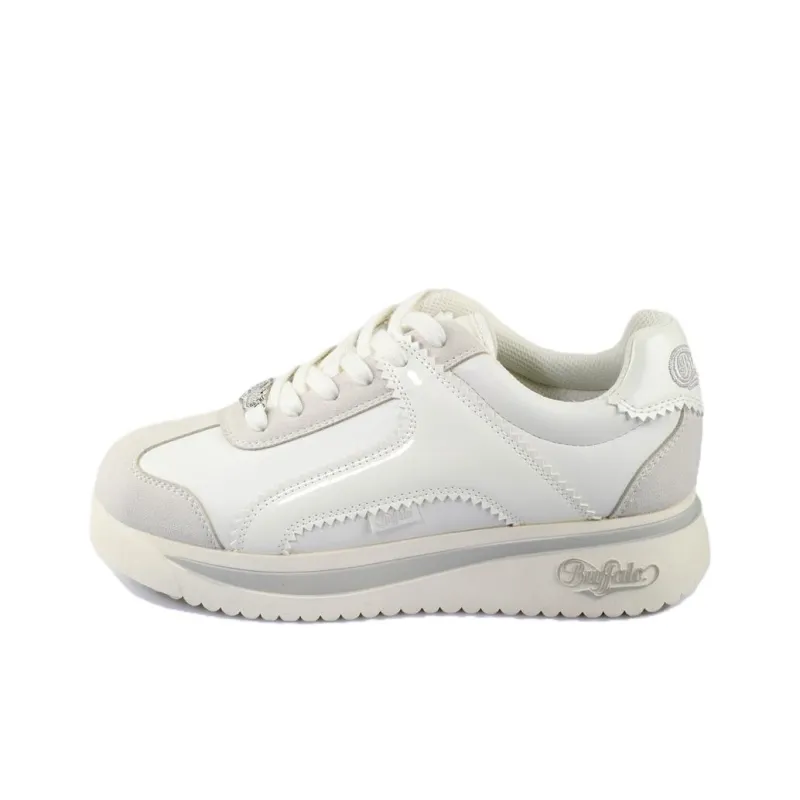 Buffalo Low Top Casual Shoes Unisex White-0