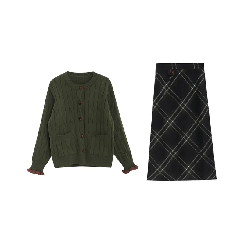 TWOPLUMGIRLS Two Piece Skirt Sets Women's-3