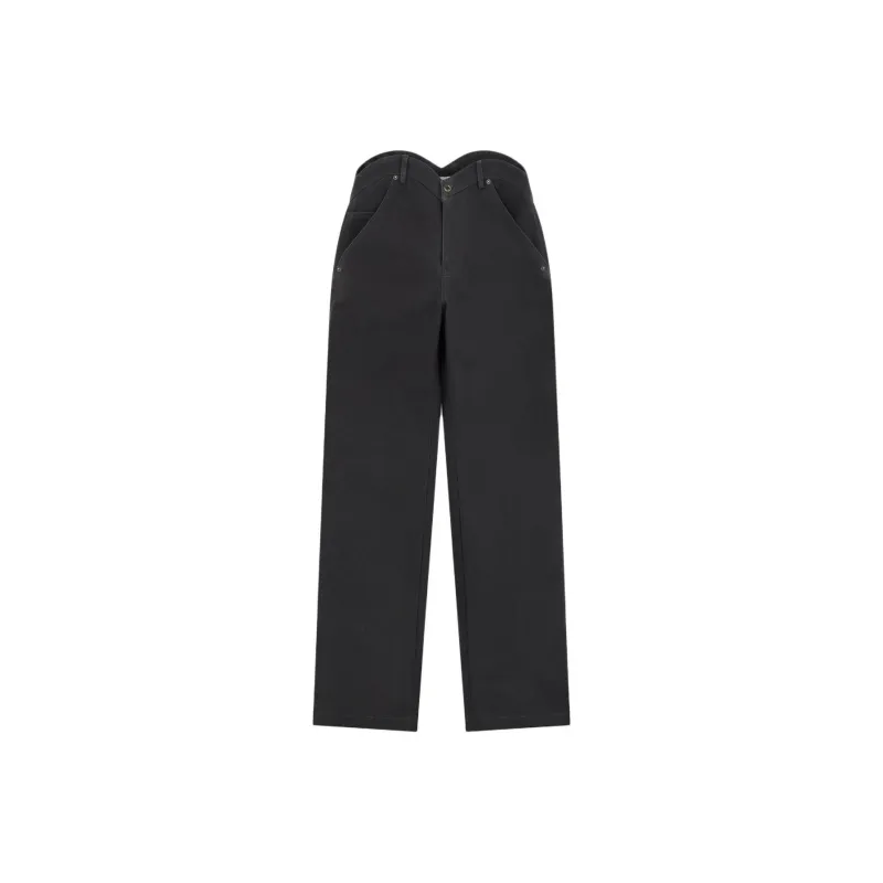 WE11DONE FW24 Jeans Women's Black-0