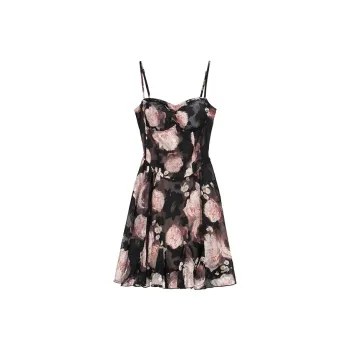 PAIN OR PLEASURE Slip Dresses Women's Floral