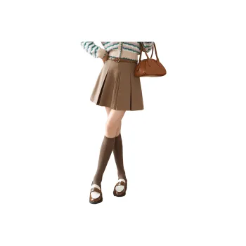MISHOW Casual Short Skirts Women's Khaki