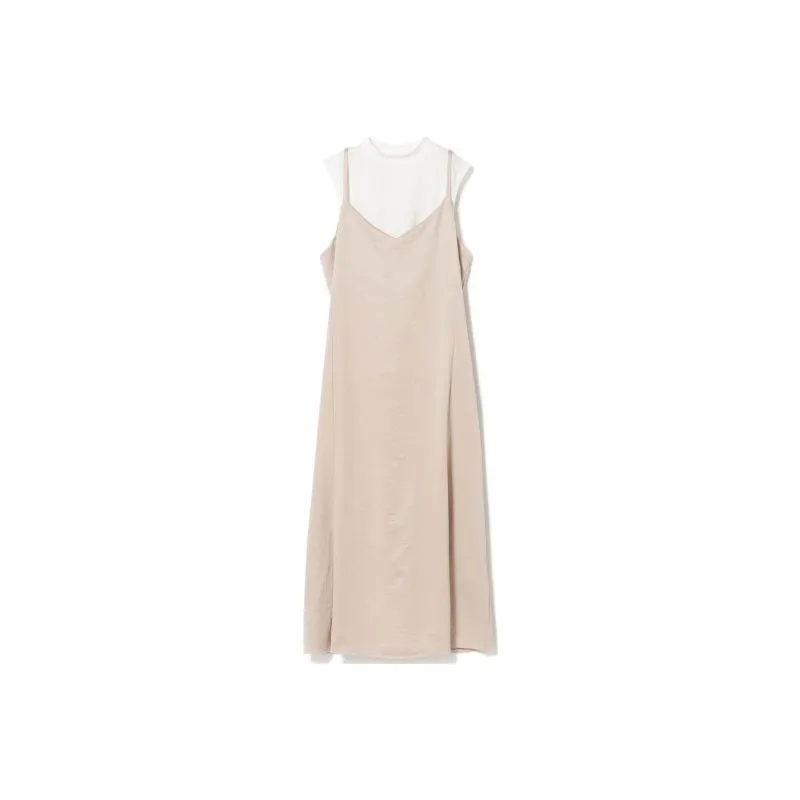 Beams Two Piece Skirt Sets Women's Clothing Sets White+Ecru-0