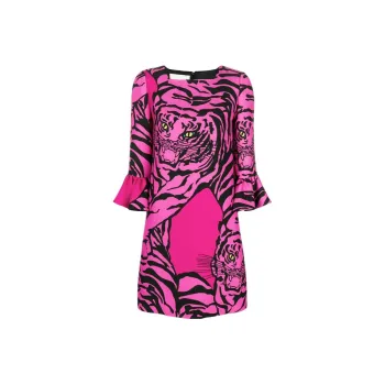 Valentino Long Sleeved Dresses Women's Pink