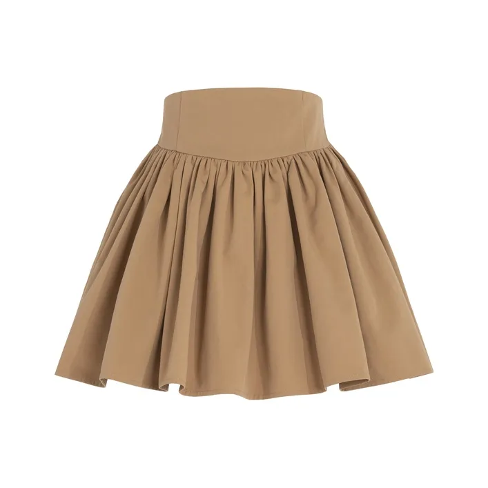 SNBL Casual Short Skirts Women's Khaki-0