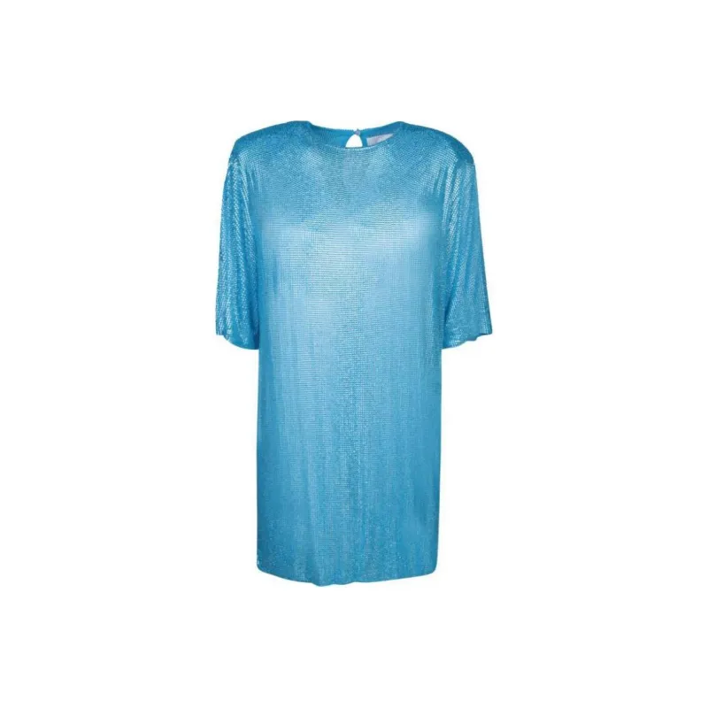 GIUSEPPE DI MORABITO Crystal embellished T shirt Dress-0