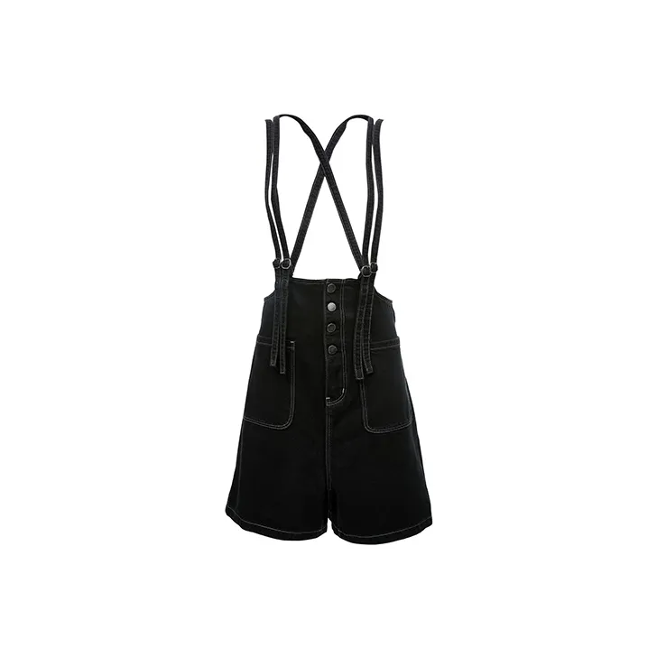 ONLY Denim Shorts Women's Black Denim-0